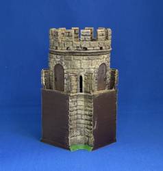 90 Degree Corner Tower (painted)